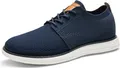 Produktbild: Bruno Marc Herren Sneaker Mesh Sneakers Oxfords Leichte Schuhe Atmungsaktives Obermaterial Memory Foam Insole Leichte Außensohle,Size 41.5,Dunkel/Blau,GRAND-01