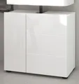 Produktbild: Inn.Furn Waschbeckenunterschrank Larik (Badschrank in weiß Hochglanz, Breite 60 cm) 2-türig