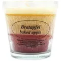 Produktbild: Duftkerze im Glas, Bratapfel, 100% pflanzliches Stearin, KERZENFARM HAHN, mit reinen ätherischen Ölen, Brenndauer ca. 24h