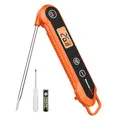 Produktbild: ThermoPro TP03H IPX6 Wasserdicht Fleischthermometer 0.5°C Präzise Grillthermometer 3s Schnelle Reaktion Faltbares Küchenthermometer für BBQ, Braten, Grill und Getränken