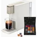 Produktbild: Tchibo Qbo ICONIC Premium Kapselmaschine inkl. 16 recyclebare Qbo Kapseln für Espresso, Caffè und Caffè Grande, kompaktes, innovatives Design, L... - Gold