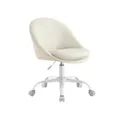 Produktbild: SONGMICS Homeoffice Stuhl höhenverstellbar mit gepolstertem Kissen cremeweiß OBG020WD01