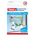 Produktbild: tesa doppelseitige Klebepads TACK / Transparente Klebestreifen zum Aufhängen an Wänden, Fenstern und Spiegeln / 1 x 60 Pads