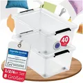 Produktbild: BOXXivo Aufbewahrungsbox Aufbewahrungsboxen mit Deckel BPA-freie & lebensmittelechte Boxen (2 St), Plastikbox mit Deckel - robuste & stapelbare Aufbewahrungsboxen 40 l