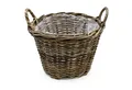 Produktbild: Spetebo Pflanzschale Rattan Pflanzkorb natur mit Folie - 35 cm (Anzahl, 1 St., 1), direkt bepflanzbar, praktischen Tragehenkeln