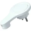 Produktbild: Kopp Winkelstecker extraflach Arktisweiß