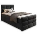 Produktbild: Masseno Boxbett, Schwarz, Holz, H2 + H3, 80x200 cm, Schlafzimmer, Betten, Boxspringbetten
