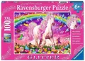 Produktbild: DeutschPuzzle 100 Einhorn XXL glitzernd