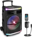 Produktbild: Pyle Partybox - Bluetooth Lautsprecher Groß, PA Anlage, Musikbox, Karaoke Box, 600W, 10