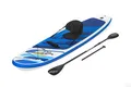 Produktbild: Bestway SUP-Board Hydro Force® Oceana, Allround, (Set, 1 tlg., Inkl. Handpumpe, 217 cm Aluminium Kombi-Paddel, Transportrucksack), 305 x 84 x 12 cm