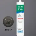 Produktbild: OTTOSEAL® S 100 Sanitärsilikon 300 ml – anthrazit – UV-beständig & schimmelabweisend
