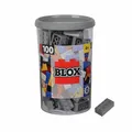 Produktbild: Simba Blox 100 Graue 8er Steine in Dose Bausteine Klemmbausteine 100 Stück