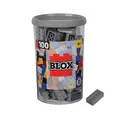 Produktbild: Simba Blox 100 8er Bausteine grau in Dose Klemmbausteine Konstruktionsspielzeug