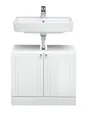 Produktbild: PELIPAL Waschbeckenunterschrank in Weiß hochglanz mit 2 Türen (BxHxT: 65x54x33 cm)