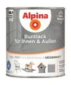Produktbild: Alpina Buntlack für Innen & Außen Silbergrau seidenmatt 750ml