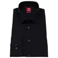 Produktbild: Pure Businesshemd Slim Fit stark tailliert Kentkragen schwarz S