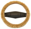 Produktbild: Reissner Lammfelle | LERA-15-CAM | Lenkradbezug Lenkradschoner Lenkradhülle für Auto und Wohnmobil | Echtes Merino Lammfell | Florhöhe 15mm | passend für ⌀40cm | Anti Rutsch | Farbe Camel