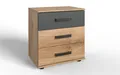 Produktbild: Wimex Nachtschrank in braun mit 3 Schubladen (B/H/T: 52x58x38 cm)