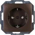 Produktbild: Kopp PARIS – Schutzkontakt-Steckdose, erhöhter Berührungsschutz, Palisander