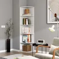 Produktbild: Vicco - Eckregal Fabienne, Weiß, 40 X 180 Cm Mit 5 Fächern