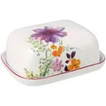 Produktbild: Villeroy & Boch Butterdose Marie Fleur Basic, Mehrfarbig, Keramik, 12.5x6.5x15 cm, Küchenzubehör, Vorratsbehälter, Butterdosen
