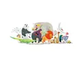 Produktbild: DJECO Konturenpuzzle Puzzle Tierparade 36 Teile 1,33 m lang, Puzzleteile