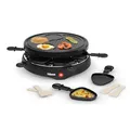 Produktbild: Tristar Raclette für bis zu 6 Personen mit 6 Pfännchen und Crêpe-und Grill-Bereich/Durchmesser 29 cm, 800 W, schwarz, RA-2998