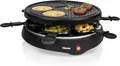 Produktbild: Tristar Raclette für 6 Personen, 6 Pfännchen Crêpe-Grill, 29 cm, 800 W, RA-2998