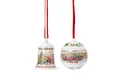 Produktbild: Hutschenreuther Christbaumschmuck Porzellanglocke + Porzellankugel 2023 (1-tlg), Sammelobjekte mit OVP (Originalverpackung)