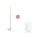 Produktbild: Philips Hue Gradient Signe Stehleuchte weiß, inkl. Dimmschalter V2 KY01-1EY+KV01-1MF