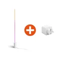 Produktbild: Philips Hue White & Color Ambiance Gradient Signe Stehleuchte weiß + Smart Plug