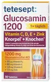 Produktbild: tetesept Glucosamin 1200, Nahrungsergänzungsmittel, 30 Tabletten