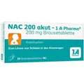 Produktbild: NAC 200 akut-1A Pharma Brausetabletten 20 St