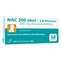 Produktbild: NAC 200 akut-1A Pharma Brausetabletten 20 St