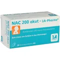Produktbild: NAC 200 akut-1A Pharma Brausetabletten 20 St. PZN 00562726