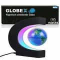 Produktbild: GLOBEX schwebender Globus Magnetische Weltkugel schwebend rotierend m. LED Licht