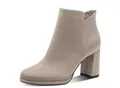 Produktbild: Stiefelette TAMARIS, Damen, Gr. 37, beige (taupe), Textil, Veloursleder, unifarben, Schuhe Stiefelette, Blockabsatz, Abendschuh, Festtagsschuh in veganer Verarbeitung