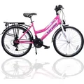 Produktbild: 24 Zoll Kinderfahrrad Shimano 21-Gang mit Beleuchtung Rosa 630 - Rosa