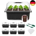 Produktbild: YAUNGEL Zimmergewächshaus Anzuchtkasten, 6 Stück 72 Zellen Mini Gewächshaus An