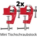 Produktbild: Minischraubstock Tischschraubstock Parallelschraubstock Schraubstock Werkbank 2x