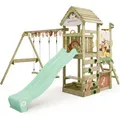 Produktbild: Spielturm Klettergerüst Disney Adventure Mit Schaukel & Rutsche, Kletterturm Mit Holzdach, Sandkasten, Leiter & Spiel-zubehör - Lion King - Wickey