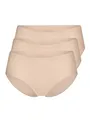 Produktbild: Yenita 3er Pack Damen Hüftslip, nahtlos aus Mikrofaser Invisible Low Cut Hipster, Haut, Gr. L