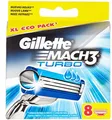 Produktbild: GILLETTE MACH3 TURBO (XL Eco-Pack)  RASIERKLINGEN 8 STÜCK NEU
