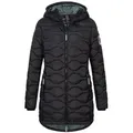 Produktbild: SUBLEVEL Steppjacke Damen Winter Jacke Mantel Parka Steppjacke Steppmantel Wintermantel schwarz M (38)