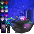 Produktbild: Sternenhimmel Projektor, UOUNE LED Sternenlicht Projektor mit Bluetooth Lautsprecher,Timer, Starry Stern Nachtlicht für Kinder,Erwachsene,Schwarz