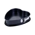 Produktbild: Zenker Herzspringform Ø25 cm – Backform mit Herz-Prägung, PFAS-frei, Ideal für Valentins- und Muttertag, Made in Germany, Schwarz