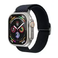 Produktbild: VONMÄHLEN Woven Loop - Elegantes, geflochtenes Nylonarmband für die Apple Watch, stufenlos verstellbar, schweiß- und wasserabweisend - Größe 44 | 45 | 46 | 49 mm - navy