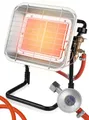 Produktbild: MalTec Gasheizstrahler Gazcamp Strahlende Flaschenhalter STEHEND 4,5kW Sunshine Camping inkl. Gasschlauch Gasdruckregler
