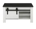 Produktbild: Furn.Design Couchtisch Stove (Wohnzimmertisch in weiß Pinie, 93 x 60 cm), mit Schiebetür