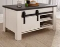 Produktbild: Couchtisch Wohnzimmer Tisch Sofatisch weiß Pinie Landhaus Stauraum 93x60 Stove